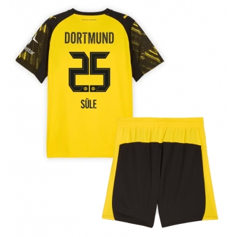 Billige Fotballdrakt Borussia Dortmund Niklas Sule #25 Replika Hjemmedraktsett Barn 2025-26 Kortermet (med bukser)